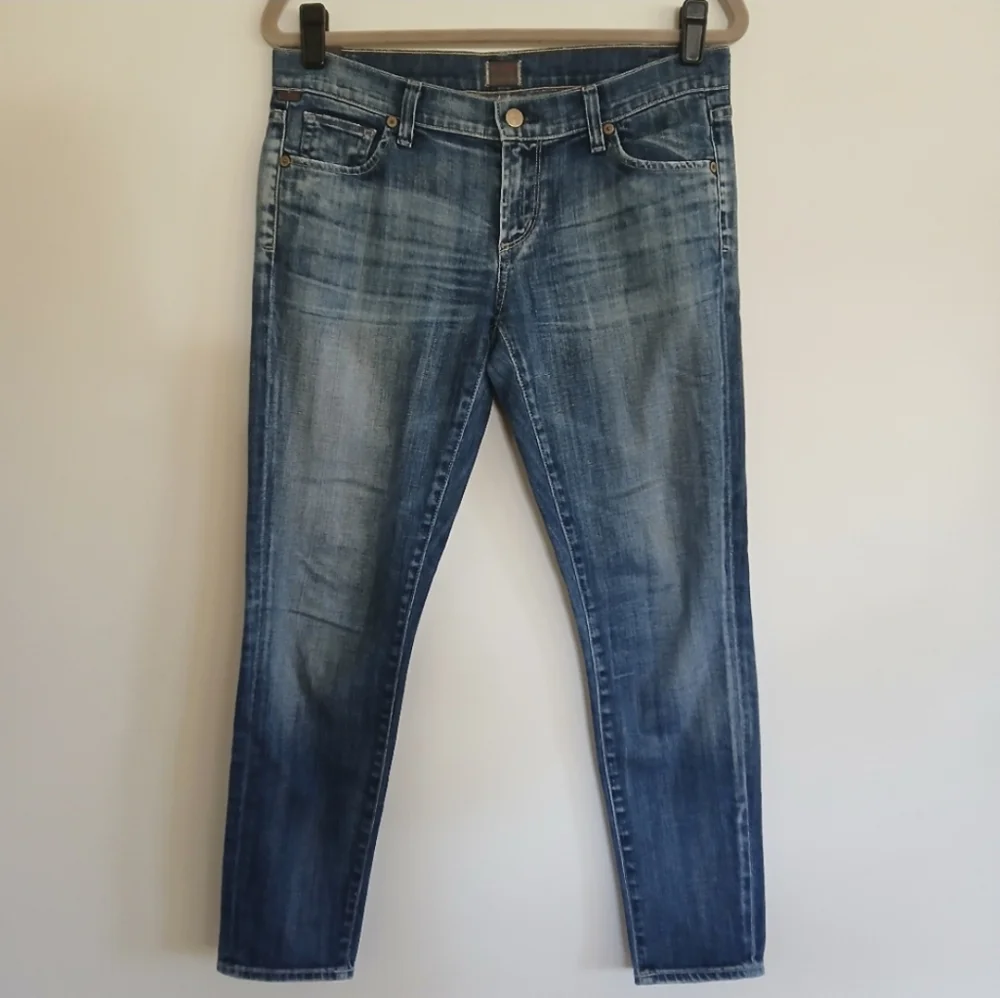 CITIZENS OF HUMANITY PHANTOM CROPPED SKINNY LEG JEANS SIZE 29 - Picture 2 of 8